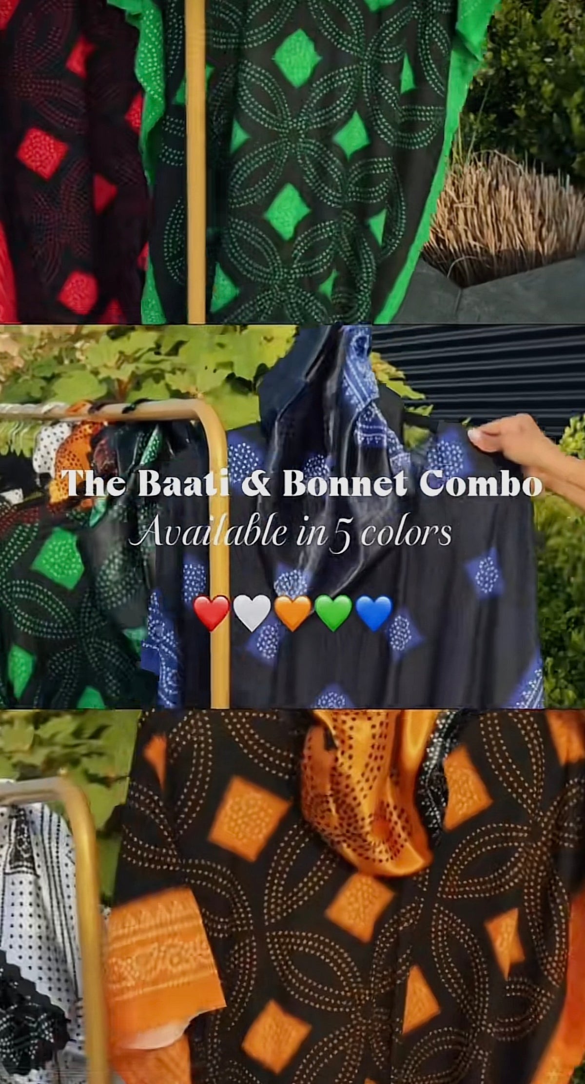 Classic Somali Shaash Baati with Matching Silk Bonnet – 2 Piece Set
